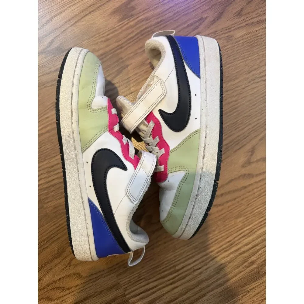 Nike Court Borough Low Recraft PS Pink Ultramarine Youth Size 3Y Sneakers Shoes